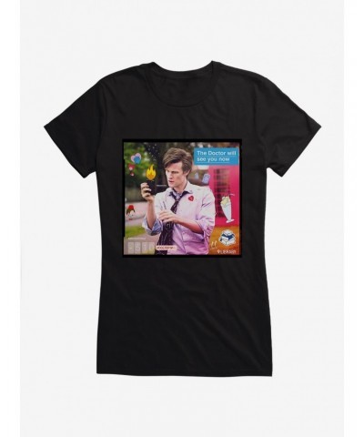 Doctor Who Eleventh Doctor The Doctor Will See You Girls T-Shirt $10.96 T-Shirts