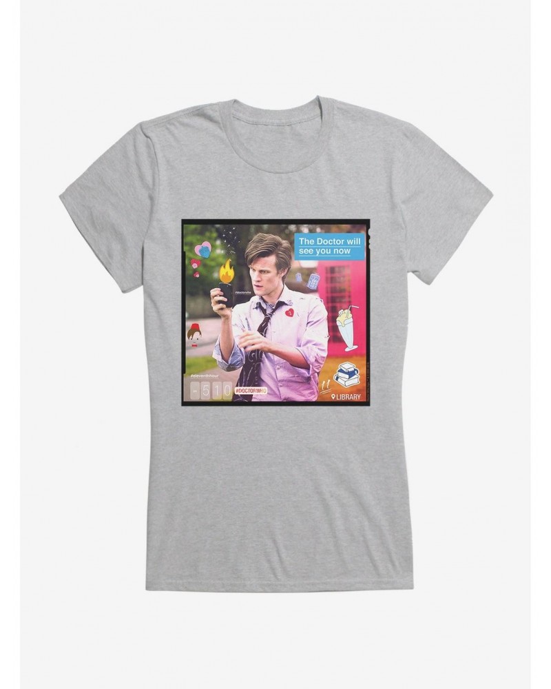 Doctor Who Eleventh Doctor The Doctor Will See You Girls T-Shirt $10.96 T-Shirts