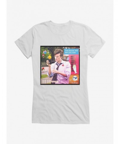 Doctor Who Eleventh Doctor The Doctor Will See You Girls T-Shirt $10.96 T-Shirts