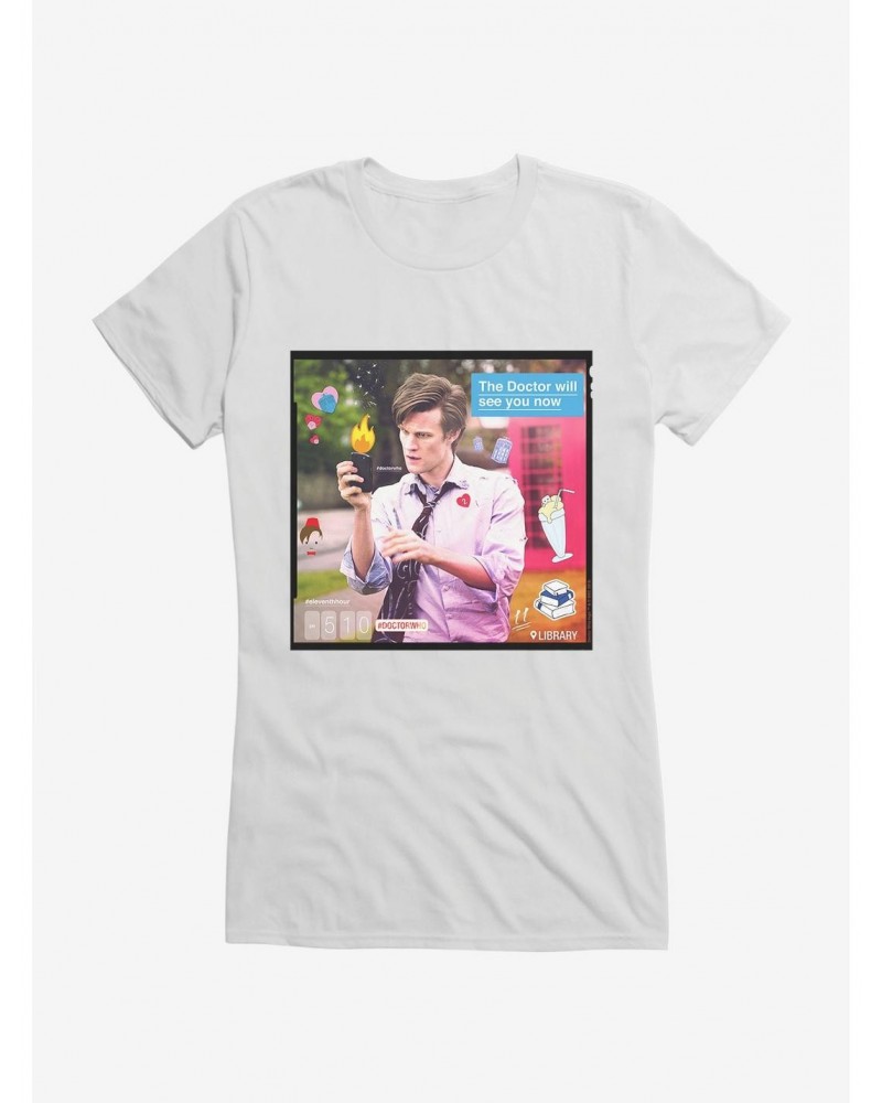 Doctor Who Eleventh Doctor The Doctor Will See You Girls T-Shirt $10.96 T-Shirts