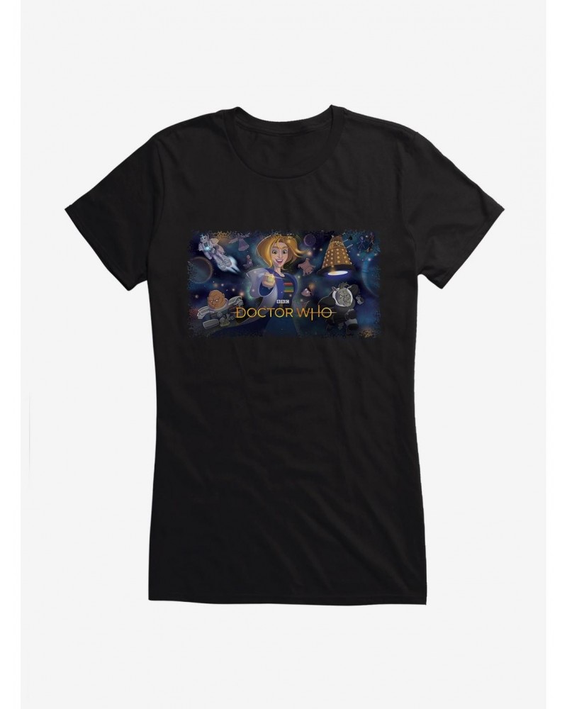 Doctor Who The Thirteenth Doctor Who Day Girls T-Shirt $9.21 T-Shirts