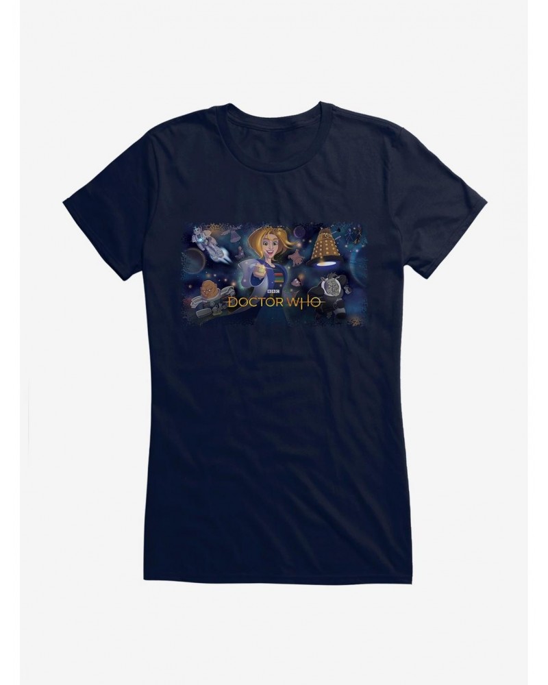 Doctor Who The Thirteenth Doctor Who Day Girls T-Shirt $9.21 T-Shirts