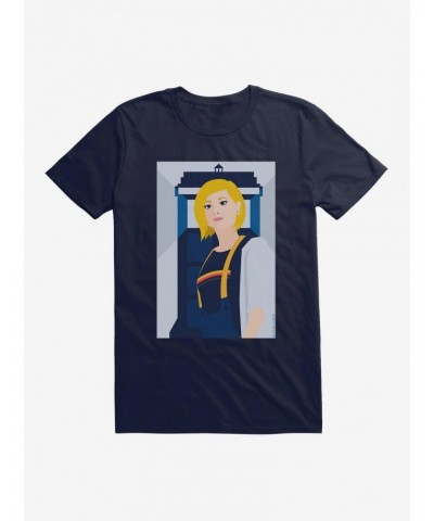 Doctor Who Thirteenth Doctor Illustration TARDIS T-Shirt $9.56 T-Shirts