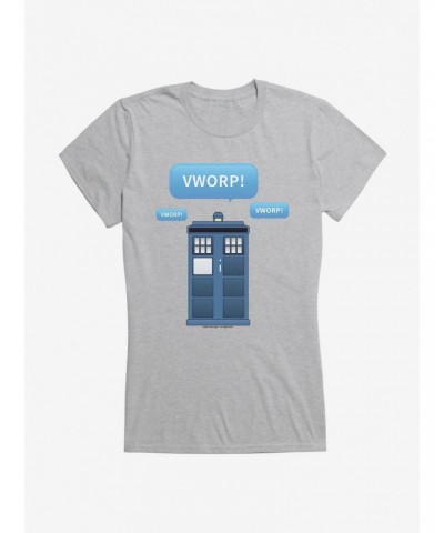 Doctor Who Tardis Emoji Text Girls T-Shirt $10.96 T-Shirts