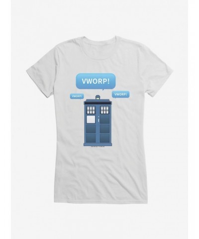 Doctor Who Tardis Emoji Text Girls T-Shirt $10.96 T-Shirts