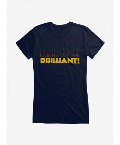 Doctor Who Thirteenth Doctor Brilliant Stack Girls T-Shirt $12.20 T-Shirts