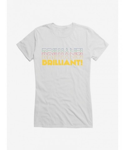 Doctor Who Thirteenth Doctor Brilliant Stack Girls T-Shirt $12.20 T-Shirts