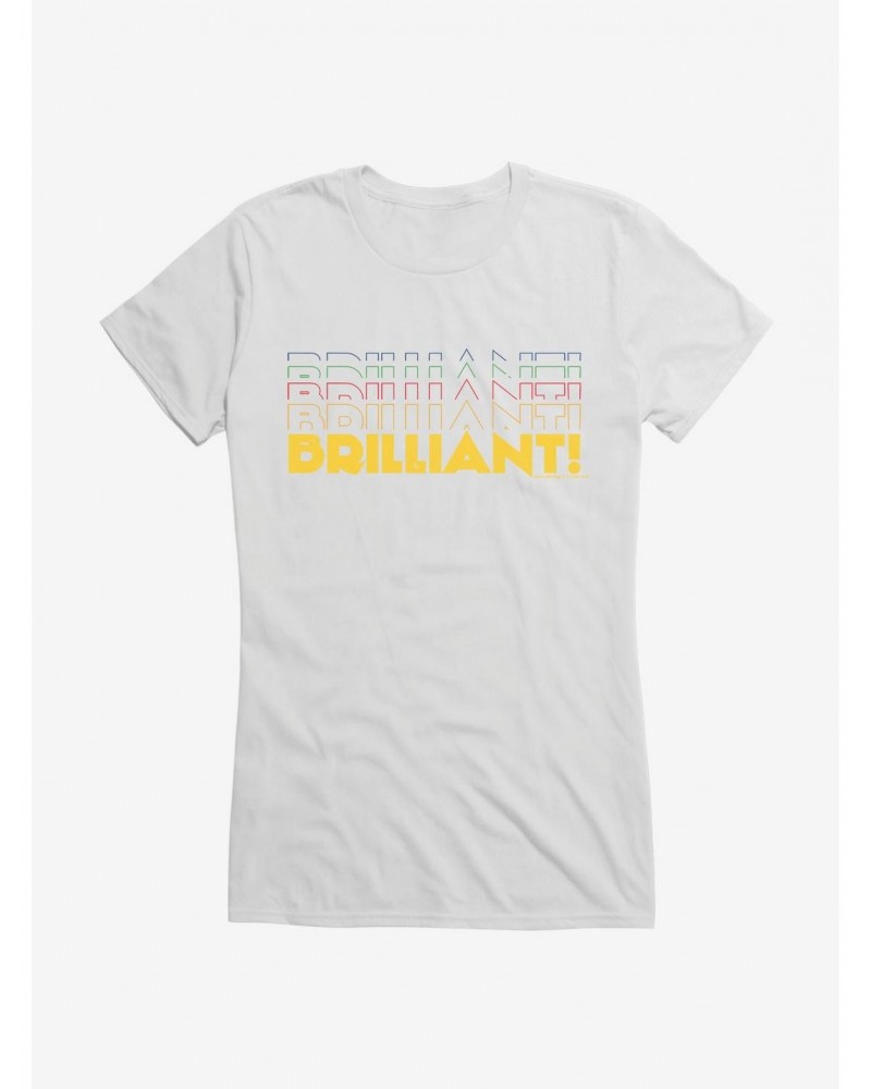 Doctor Who Thirteenth Doctor Brilliant Stack Girls T-Shirt $12.20 T-Shirts