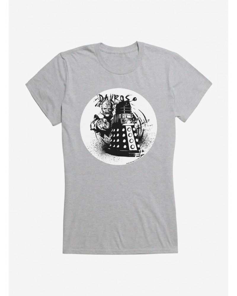 Doctor Who Davros And Dalek Ink Art Girls T-Shirt $10.21 T-Shirts