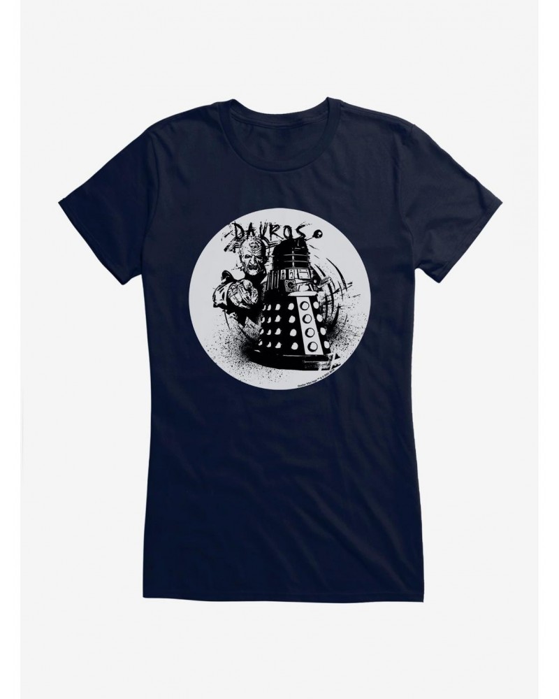 Doctor Who Davros And Dalek Ink Art Girls T-Shirt $10.21 T-Shirts