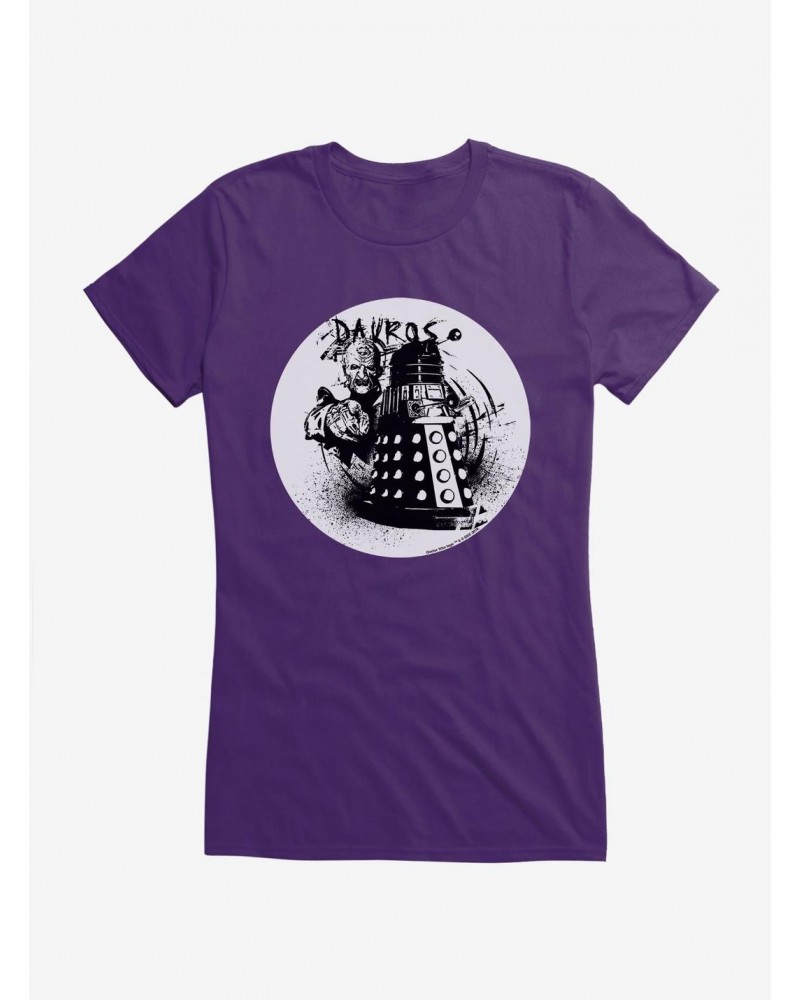 Doctor Who Davros And Dalek Ink Art Girls T-Shirt $10.21 T-Shirts