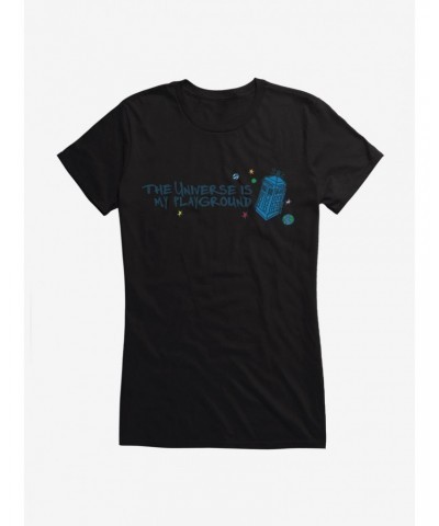 Doctor Who TARDIS My Playground Girls T-Shirt $7.47 T-Shirts