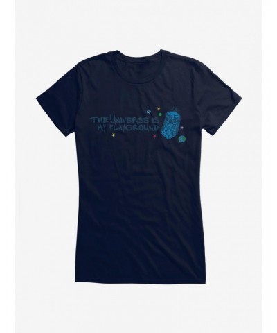 Doctor Who TARDIS My Playground Girls T-Shirt $7.47 T-Shirts