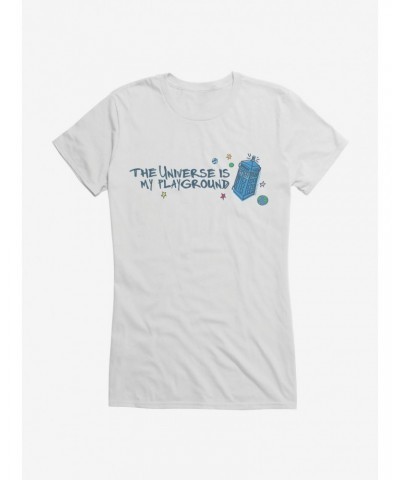 Doctor Who TARDIS My Playground Girls T-Shirt $7.47 T-Shirts