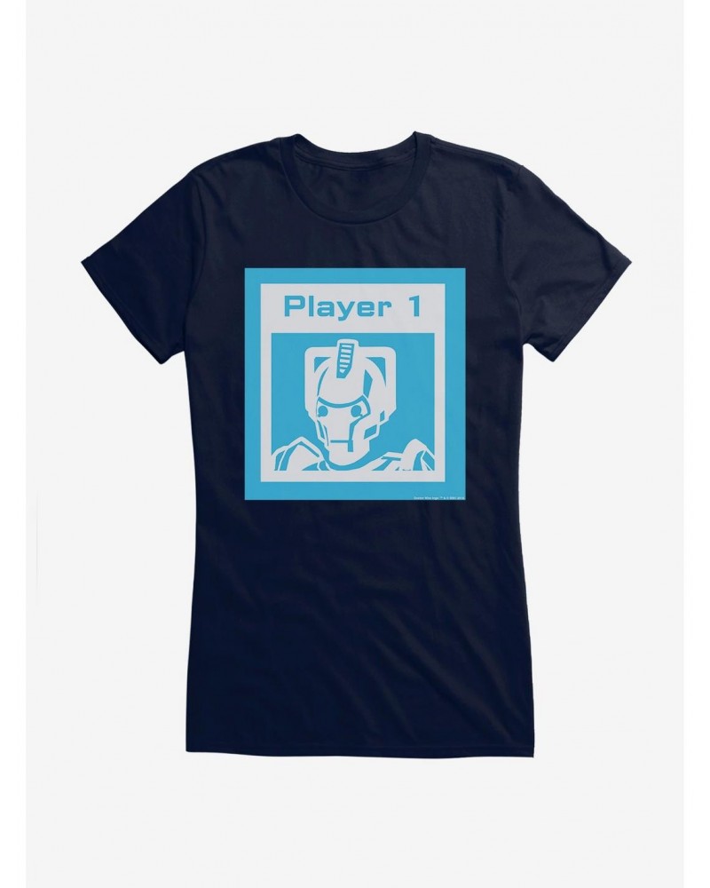 Doctor Who Cybermen Player One Girls T-Shirt $9.96 T-Shirts