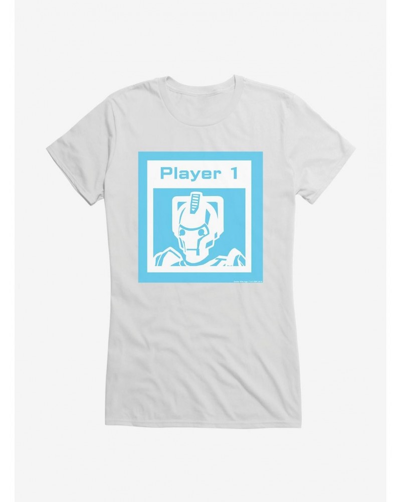 Doctor Who Cybermen Player One Girls T-Shirt $9.96 T-Shirts