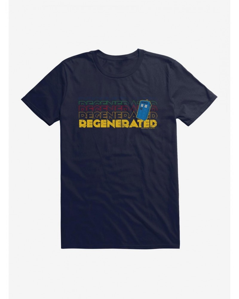 Doctor Who Thirteenth Doctor Regenerated Stack T-Shirt $11.23 T-Shirts