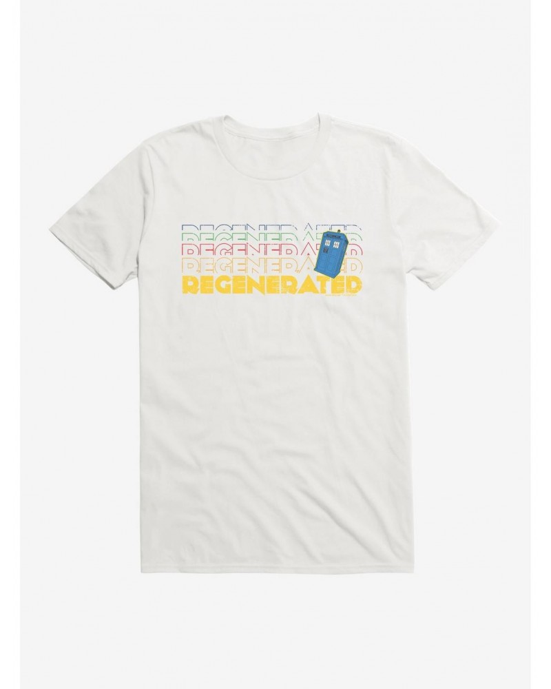 Doctor Who Thirteenth Doctor Regenerated Stack T-Shirt $11.23 T-Shirts