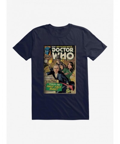 Doctor Who Twelfth Doctor Half Face Man Comic T-Shirt $8.60 T-Shirts