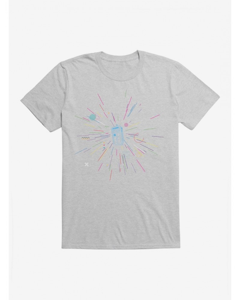 Doctor Who Thirteenth Doctor TARDIS Rainbow Of Explosion T-Shirt $11.95 T-Shirts