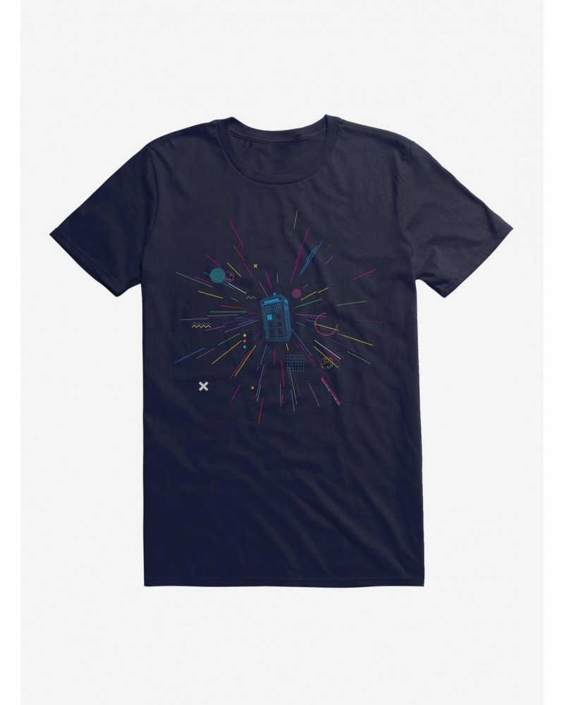 Doctor Who Thirteenth Doctor TARDIS Rainbow Of Explosion T-Shirt $11.95 T-Shirts