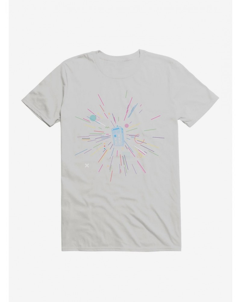 Doctor Who Thirteenth Doctor TARDIS Rainbow Of Explosion T-Shirt $11.95 T-Shirts