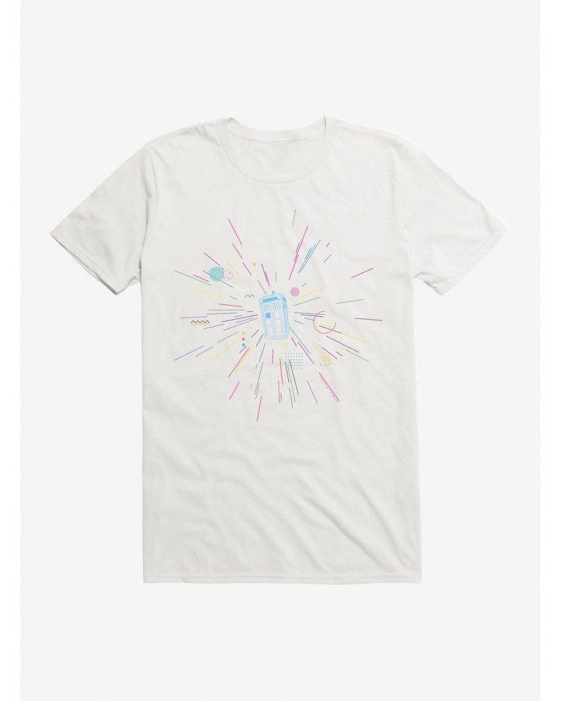 Doctor Who Thirteenth Doctor TARDIS Rainbow Of Explosion T-Shirt $11.95 T-Shirts