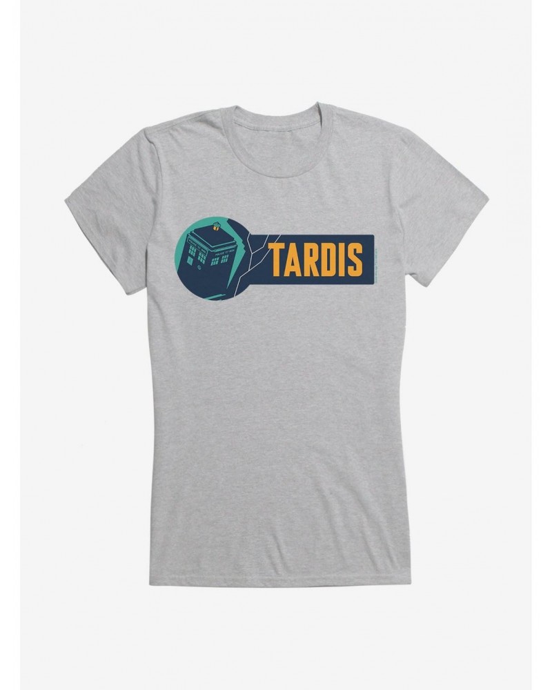 Doctor Who TARDIS Lightning Script Girls T-Shirt $10.96 T-Shirts