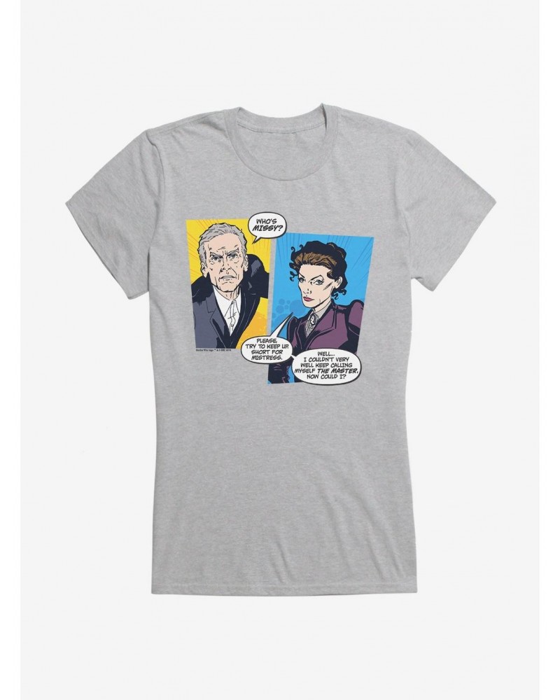 Doctor Who Twelfth Doctor Missy Short For Mistress Comic Girls T-Shirt $11.70 T-Shirts