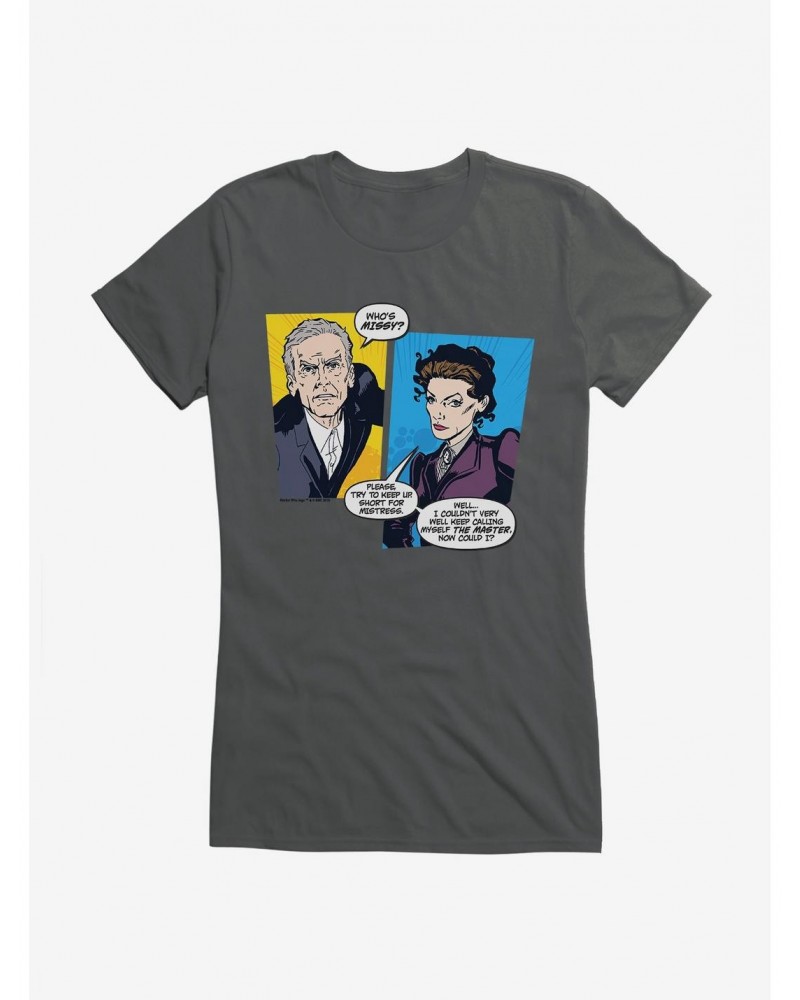 Doctor Who Twelfth Doctor Missy Short For Mistress Comic Girls T-Shirt $11.70 T-Shirts