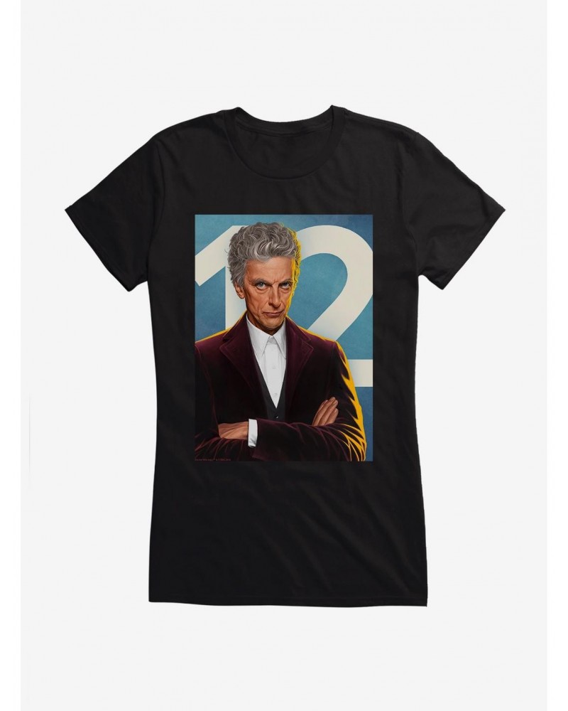 Doctor Who Twelfth Doctor Ready For Action Girls T-Shirt $11.95 T-Shirts