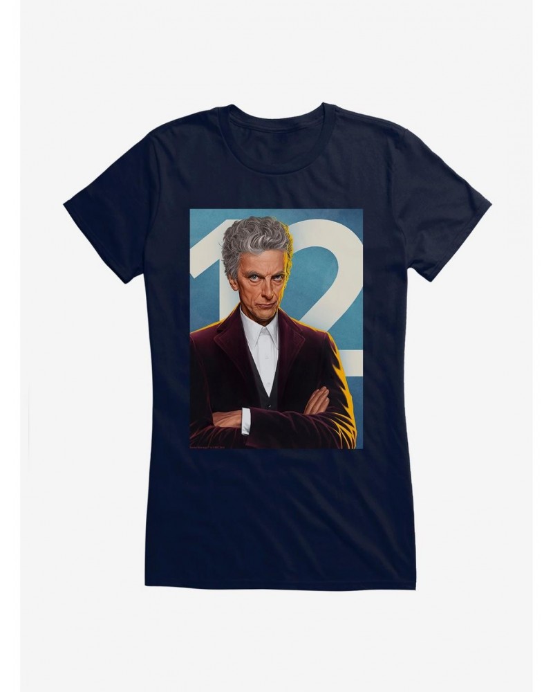 Doctor Who Twelfth Doctor Ready For Action Girls T-Shirt $11.95 T-Shirts