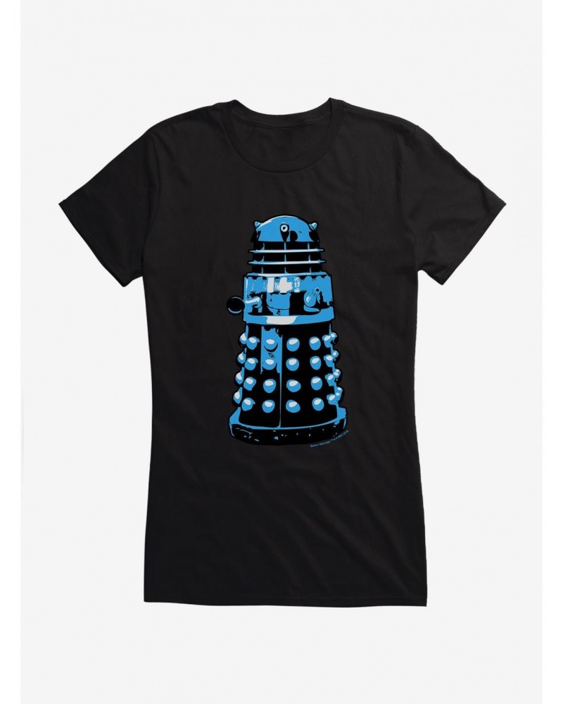 Doctor Who Dalek Facing Straight Girls T-Shirt $10.96 T-Shirts