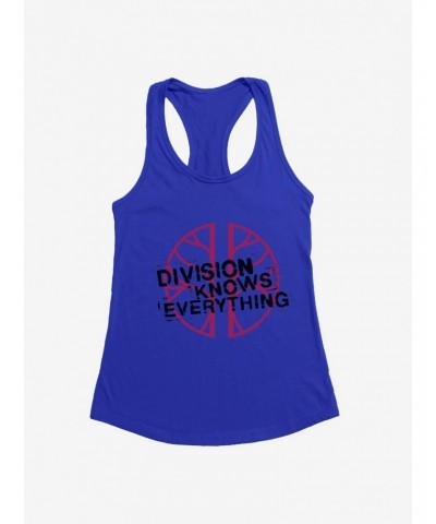 Doctor Who Division Knows Everything Girls Tank $9.96 Tanks