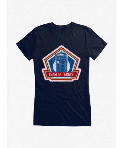 Doctor Who Thirteenth Doctor Team TARDIS Badge Girls T-Shirt $11.70 T-Shirts