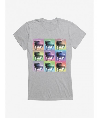 Doctor Who TARDIS Pastel Box Up Girls T-Shirt $12.20 T-Shirts