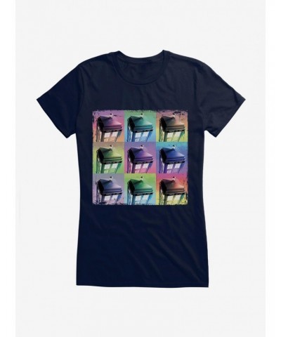 Doctor Who TARDIS Pastel Box Up Girls T-Shirt $12.20 T-Shirts