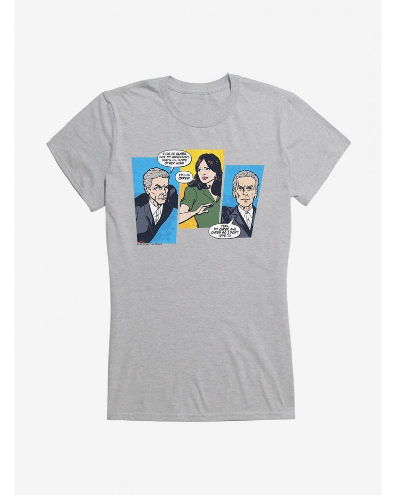 Doctor Who Twelfth Doctor Clara The Carer Girls T-Shirt $9.21 T-Shirts