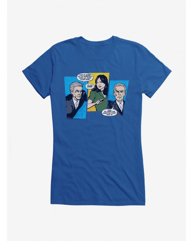 Doctor Who Twelfth Doctor Clara The Carer Girls T-Shirt $9.21 T-Shirts