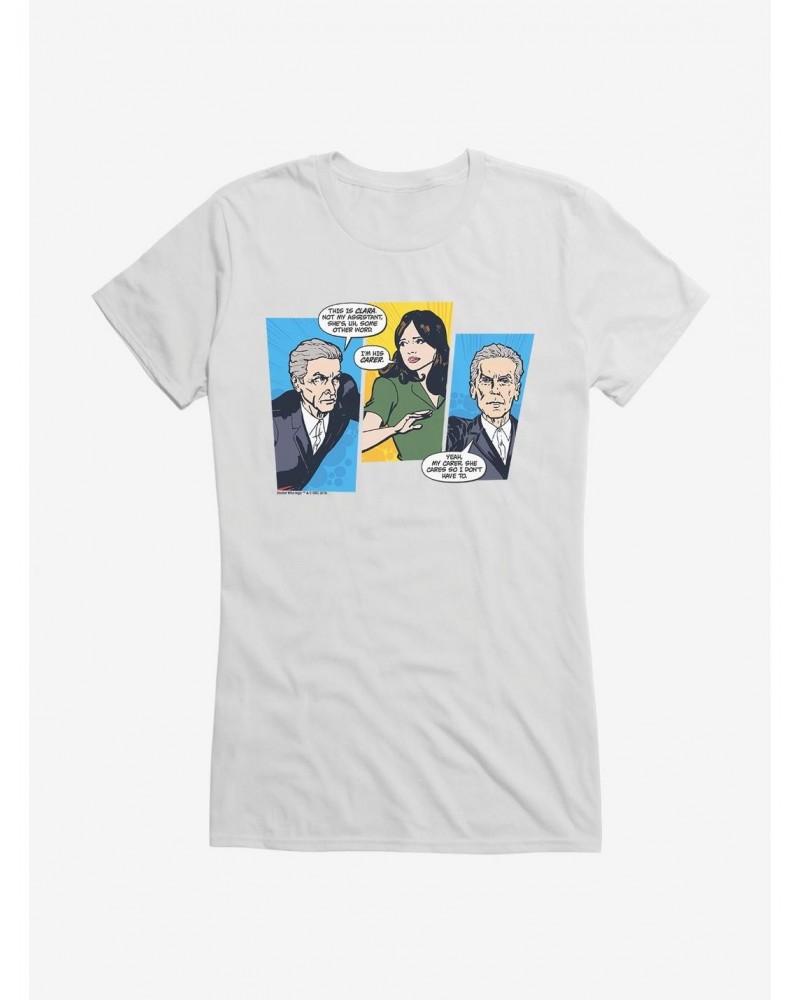 Doctor Who Twelfth Doctor Clara The Carer Girls T-Shirt $9.21 T-Shirts