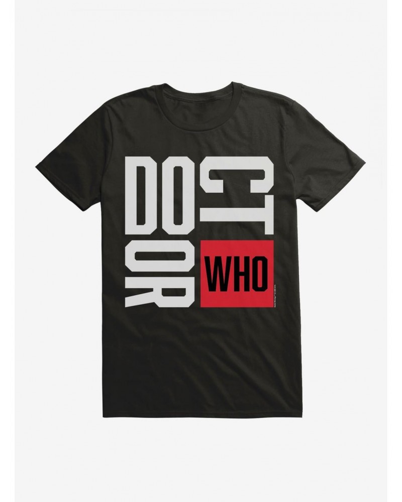 Doctor Who Red Box Font T-Shirt $10.76 T-Shirts