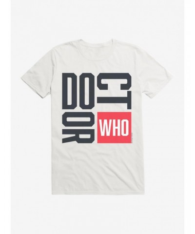 Doctor Who Red Box Font T-Shirt $10.76 T-Shirts