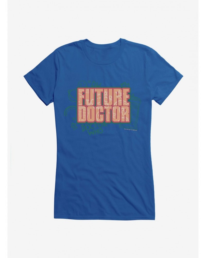 Doctor Who Thirteenth Doctor Future Doctor Graffiti Girls T-Shirt $10.96 T-Shirts