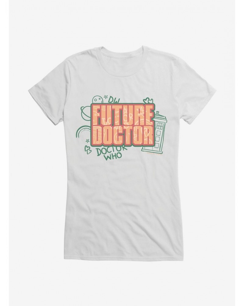 Doctor Who Thirteenth Doctor Future Doctor Graffiti Girls T-Shirt $10.96 T-Shirts