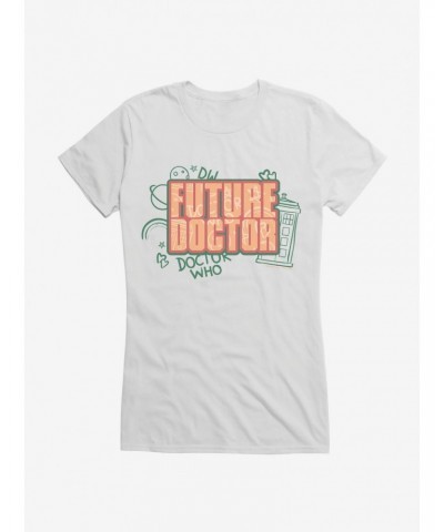 Doctor Who Thirteenth Doctor Future Doctor Graffiti Girls T-Shirt $10.96 T-Shirts