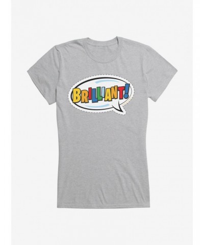 Doctor Who Thirteenth Doctor Brilliant Badge Girls T-Shirt $11.45 T-Shirts