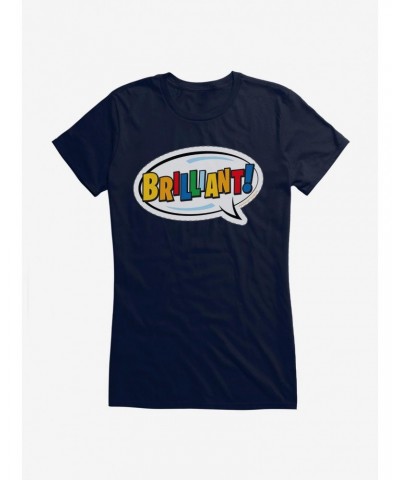 Doctor Who Thirteenth Doctor Brilliant Badge Girls T-Shirt $11.45 T-Shirts