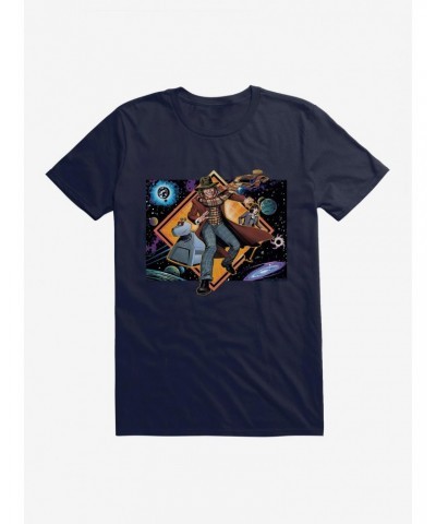 Doctor Who The Fourth Doctor, K9, And Sarah Jane In Space T-Shirt $10.52 T-Shirts