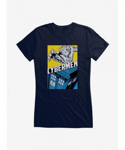 Doctor Who Cybermen Tardis Girls T-Shirt $8.72 T-Shirts