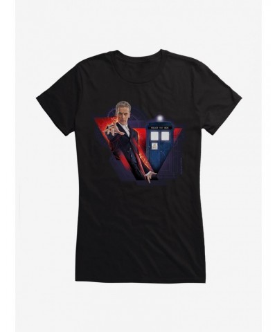 Doctor Who TARDIS Twelfth Doctor Team Girls T-Shirt $11.45 T-Shirts